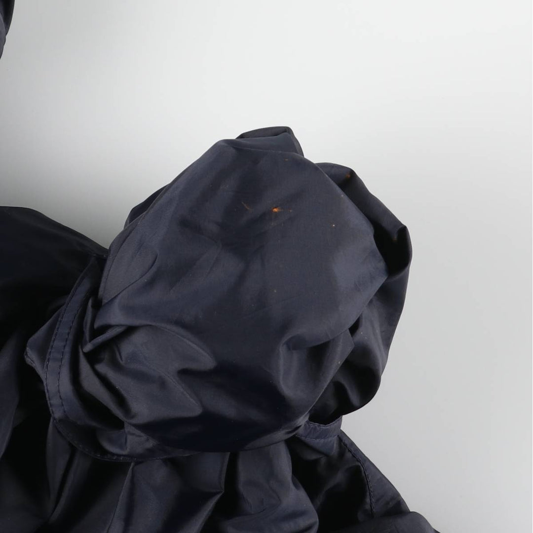 Vintage 90'S J.Crew anorak parka, size M, men's Nylon navy blue type Vintage Second Hand