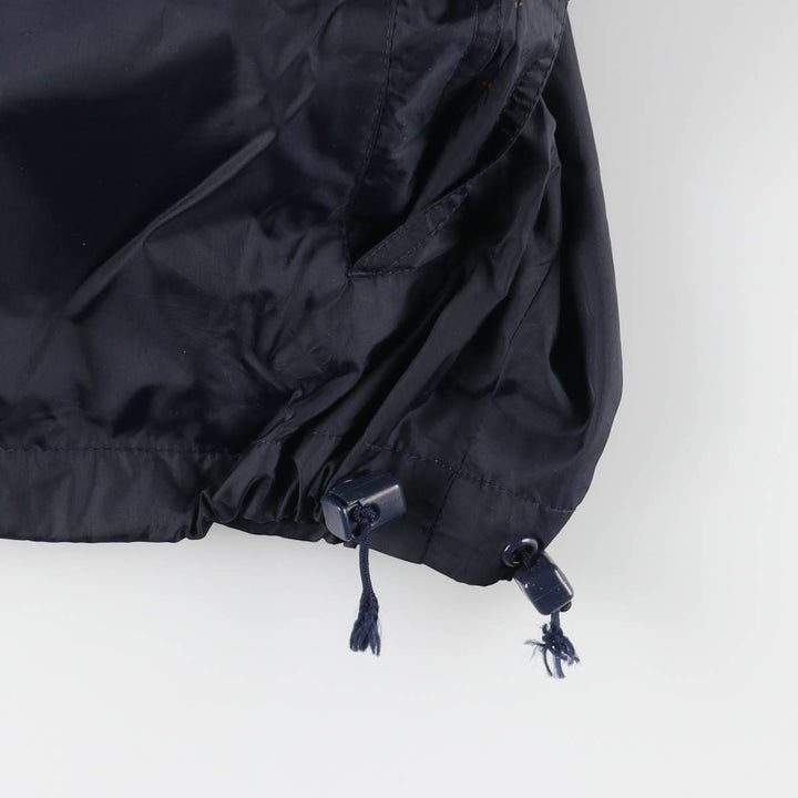 Vintage 90'S J.Crew anorak parka, size M, men's Nylon navy blue type Vintage Second Hand