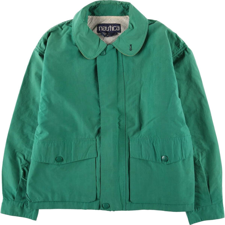 90'S Nautica sailing jacket, men's size L, vintage cotton green type Vintage Second Hand