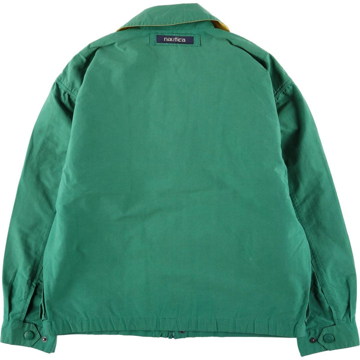 90'S Nautica sailing jacket, men's size L, vintage cotton green type Vintage Second Hand