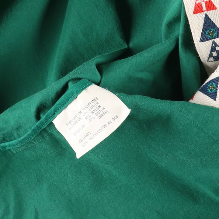 90'S Nautica sailing jacket, men's size L, vintage cotton green type Vintage Second Hand