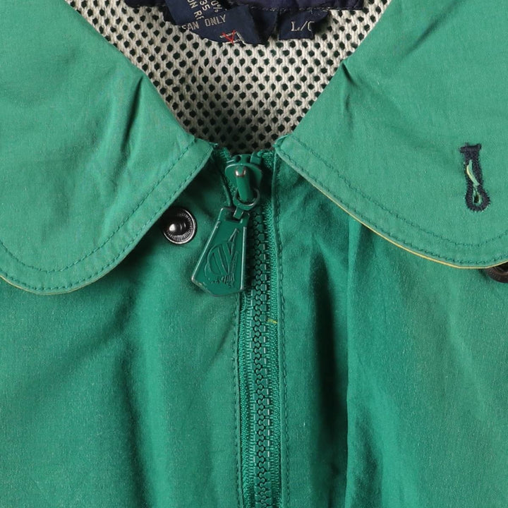 90'S Nautica sailing jacket, men's size L, vintage cotton green type Vintage Second Hand