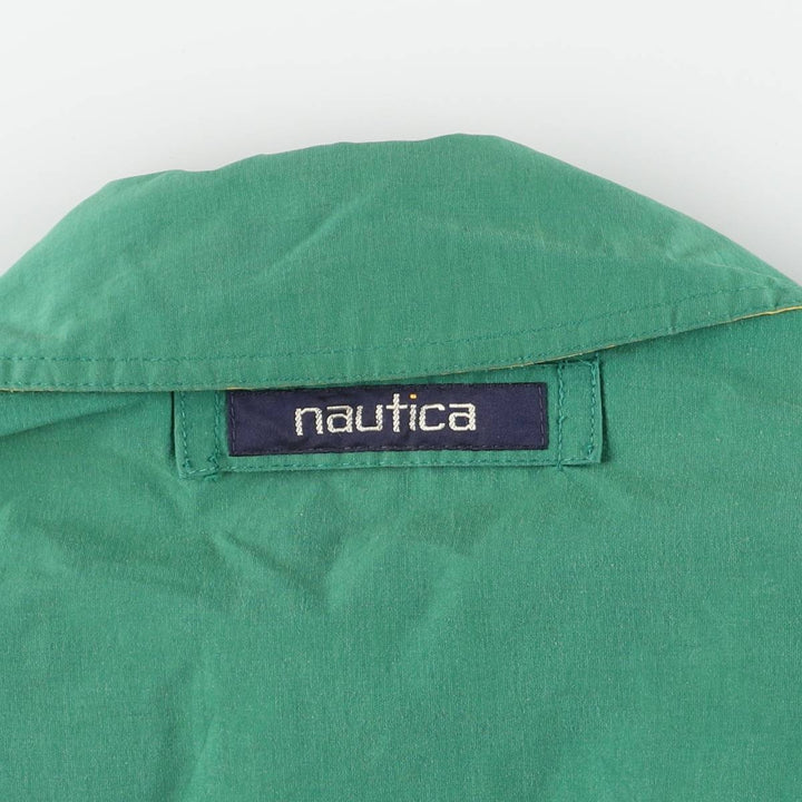 90'S Nautica sailing jacket, men's size L, vintage cotton green type Vintage Second Hand