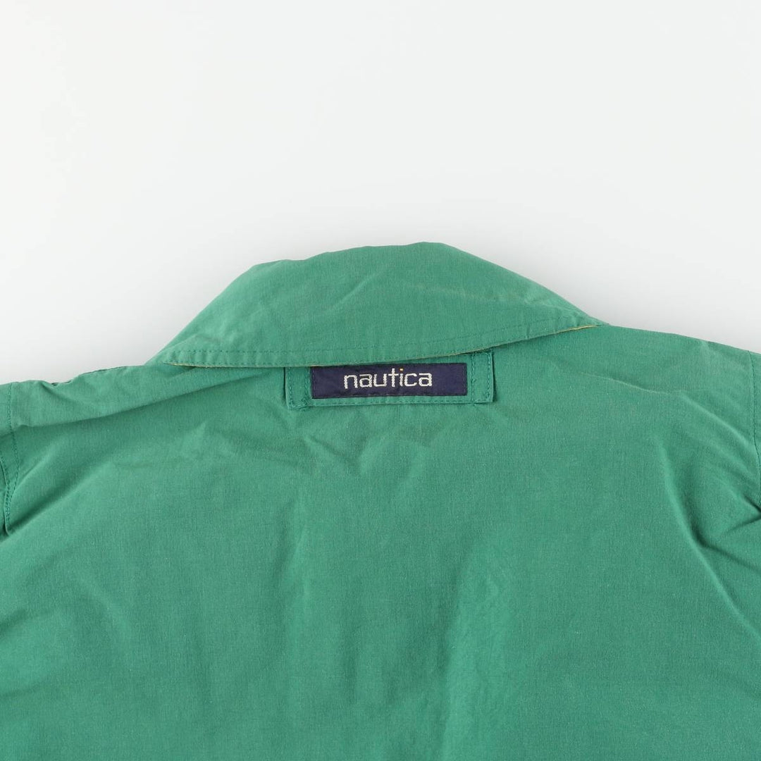 90'S Nautica sailing jacket, men's size L, vintage cotton green type Vintage Second Hand