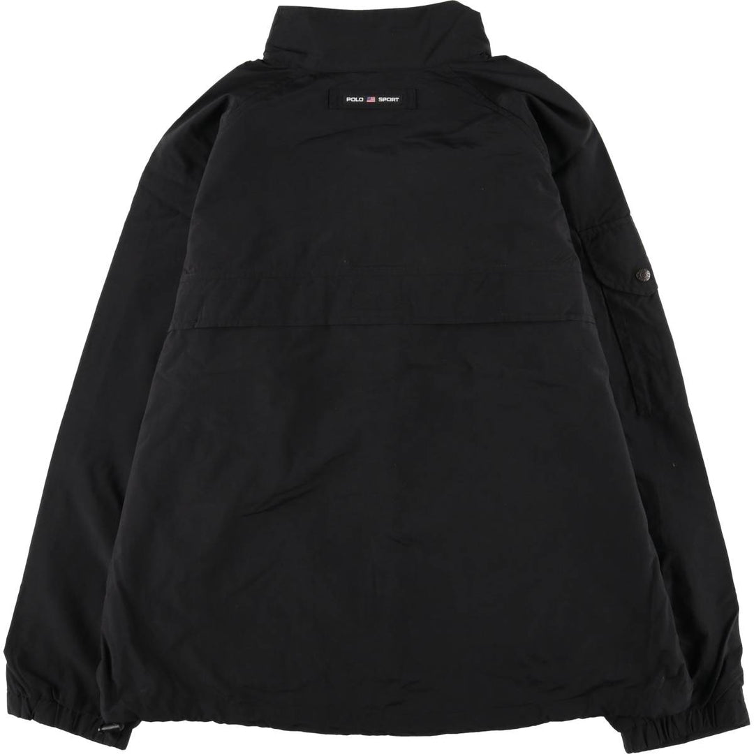 Vintage 90'S Ralph Lauren Polo Sport nylon jacket, size L, men's Nylon black type Vintage Second Hand