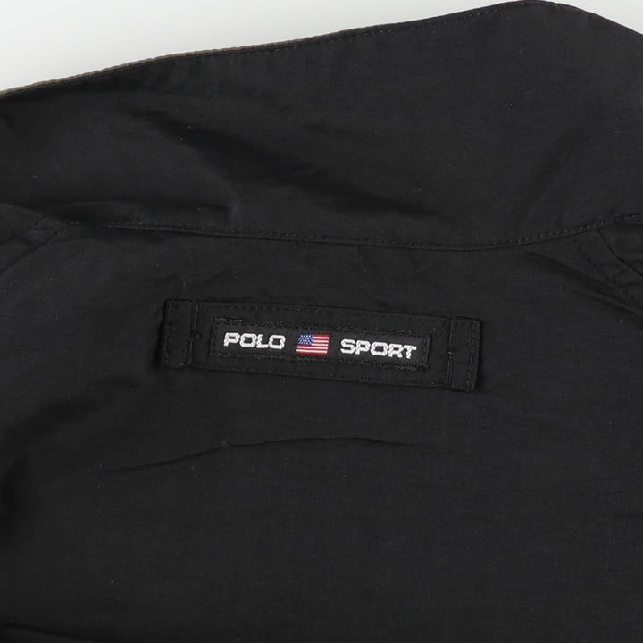 Vintage 90'S Ralph Lauren Polo Sport nylon jacket, size L, men's Nylon black type Vintage Second Hand