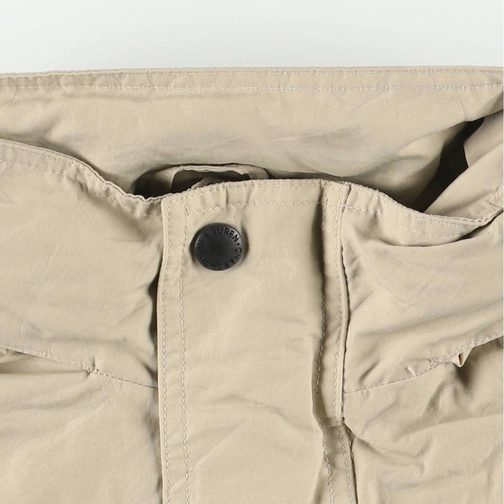 Ralph Lauren Chaps Anorak Jacket, Made in Russia, Men's Size L Nylon Beige type Vintage Second Hand