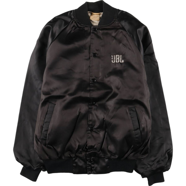 Vintage 80s-90'S AUBURN JBL Hairman Manufacturing Advertising Nylon Blouson, Made in USA, Men's Size XL Nylon black type Vintage Second Hand