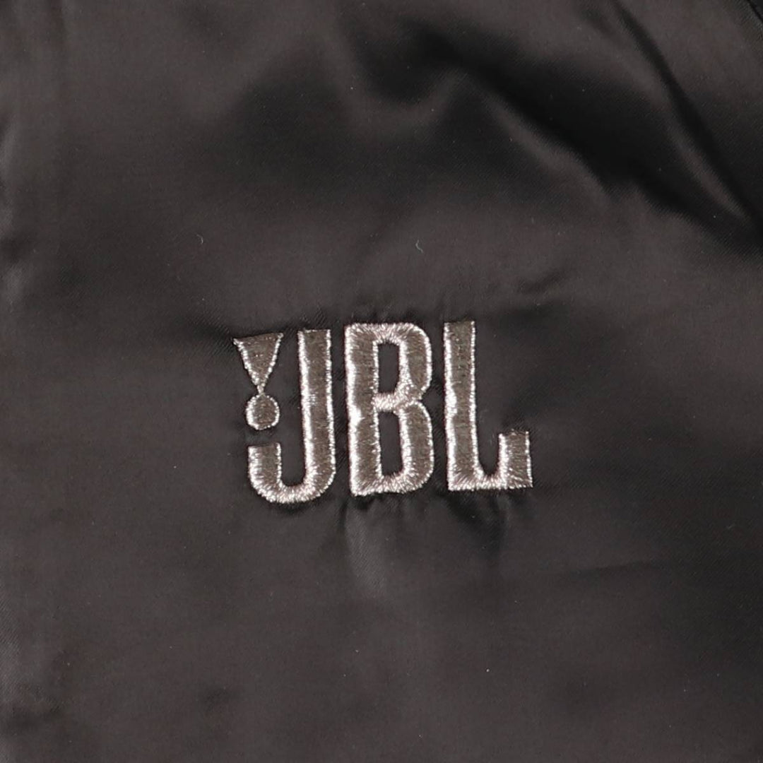 Vintage 80s-90'S AUBURN JBL Hairman Manufacturing Advertising Nylon Blouson, Made in USA, Men's Size XL Nylon black type Vintage Second Hand