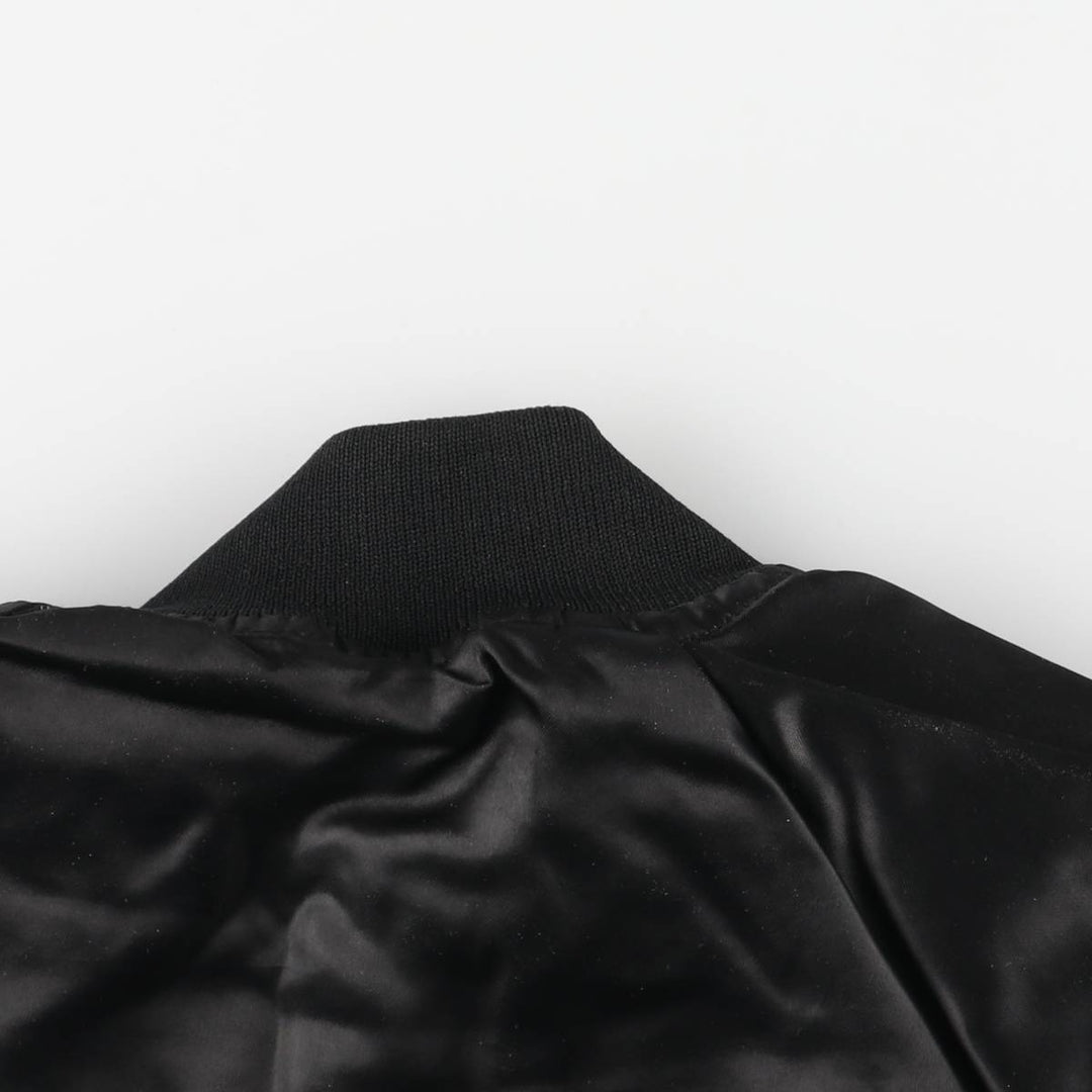 Vintage 80s-90'S AUBURN JBL Hairman Manufacturing Advertising Nylon Blouson, Made in USA, Men's Size XL Nylon black type Vintage Second Hand