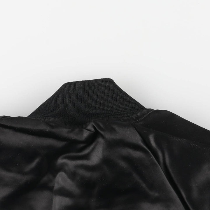 Vintage 80s-90'S AUBURN JBL Hairman Manufacturing Advertising Nylon Blouson, Made in USA, Men's Size XL Nylon black type Vintage Second Hand