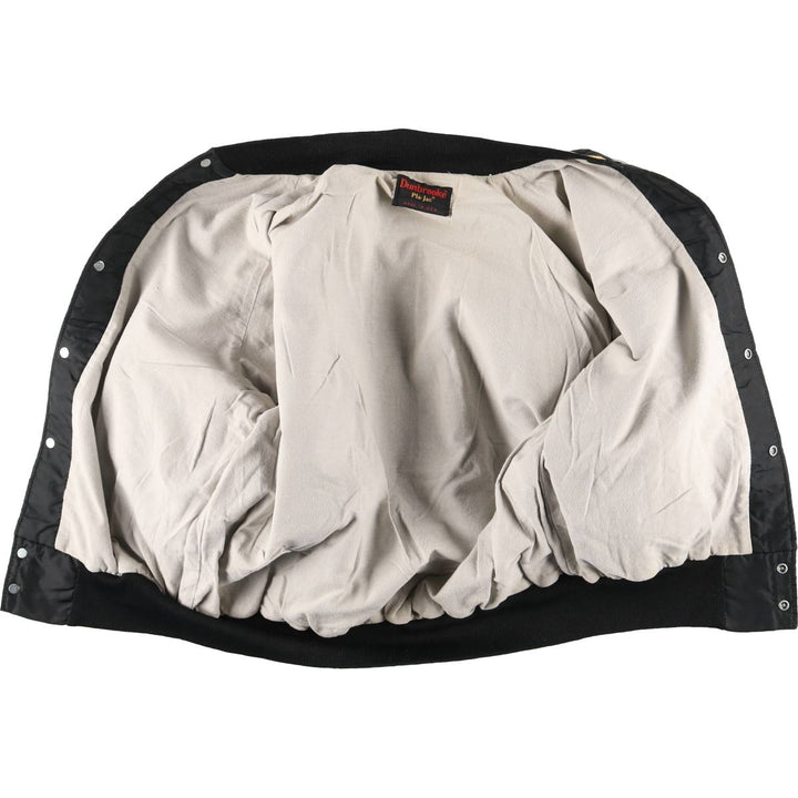 Vintage Dunbrooke Pla-Jac nylon varsity jacket from the 1970'S and 1980s, size L. unclear black type Vintage Second Hand