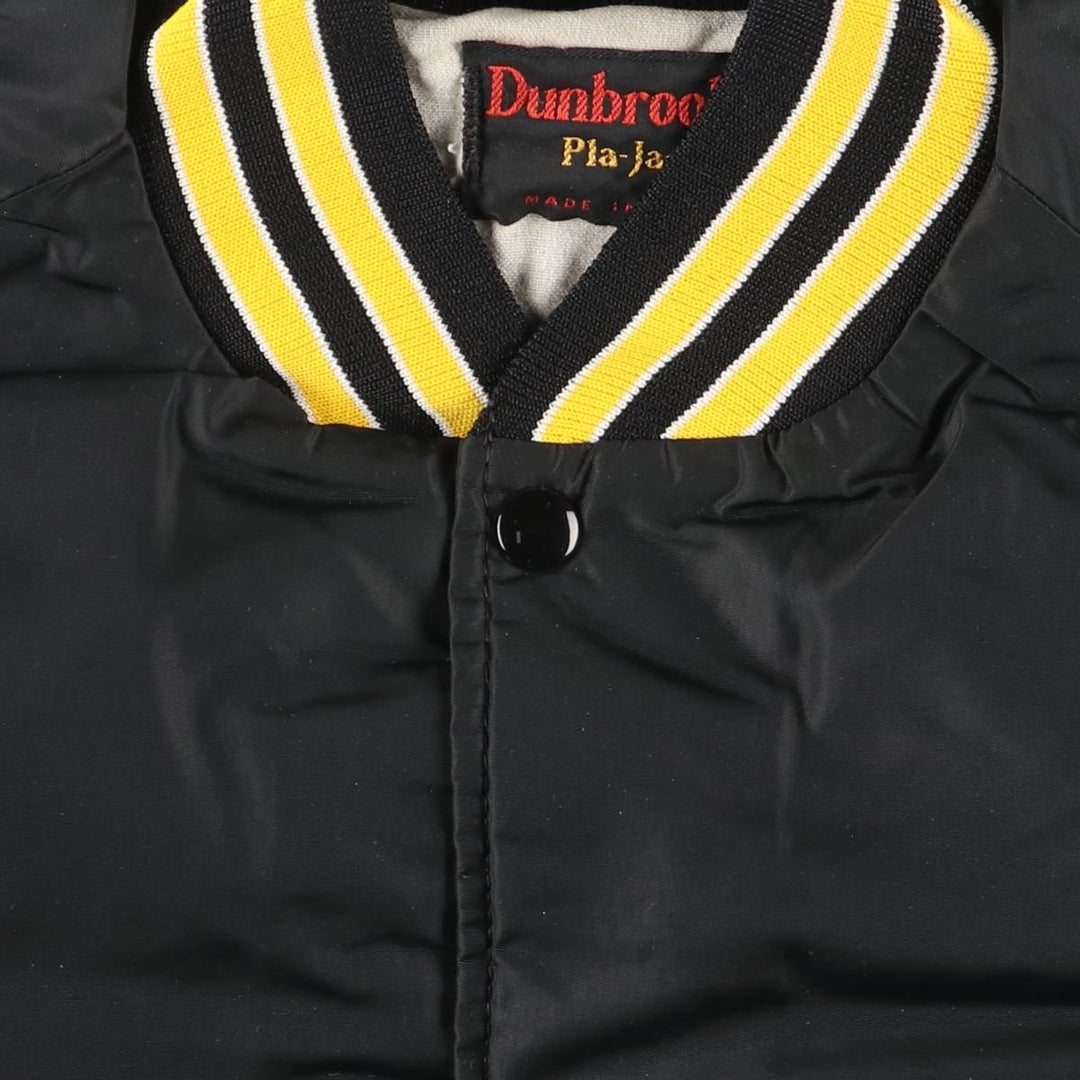 Vintage Dunbrooke Pla-Jac nylon varsity jacket from the 1970'S and 1980s, size L. unclear black type Vintage Second Hand