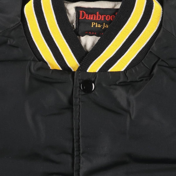Vintage Dunbrooke Pla-Jac nylon varsity jacket from the 1970'S and 1980s, size L. unclear black type Vintage Second Hand