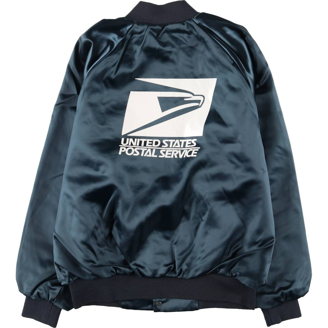 Vintage 90'S AUBURN nylon jacket with back logo, made in the USA, size L. Nylon navy blue type Vintage Second Hand