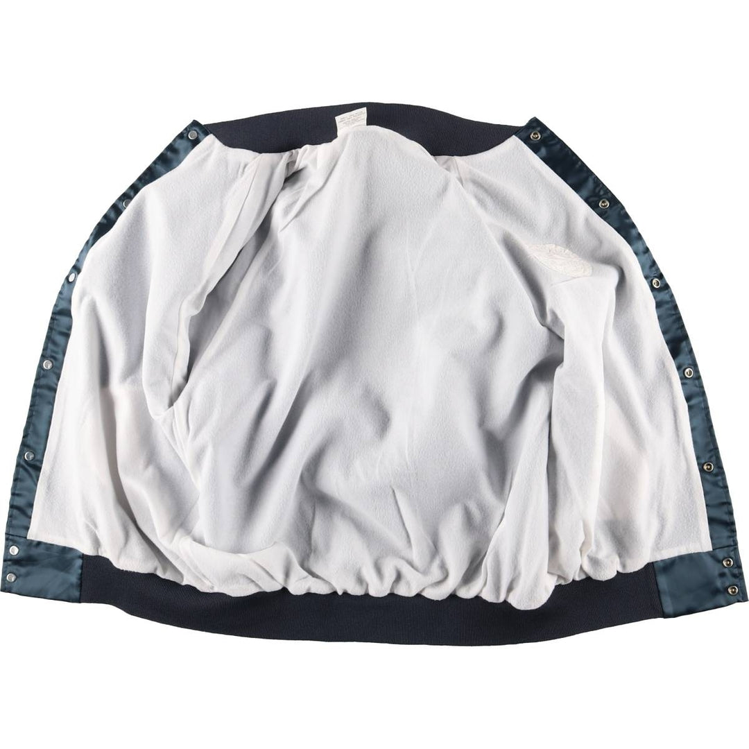 Vintage 90'S AUBURN nylon jacket with back logo, made in the USA, size L. Nylon navy blue type Vintage Second Hand