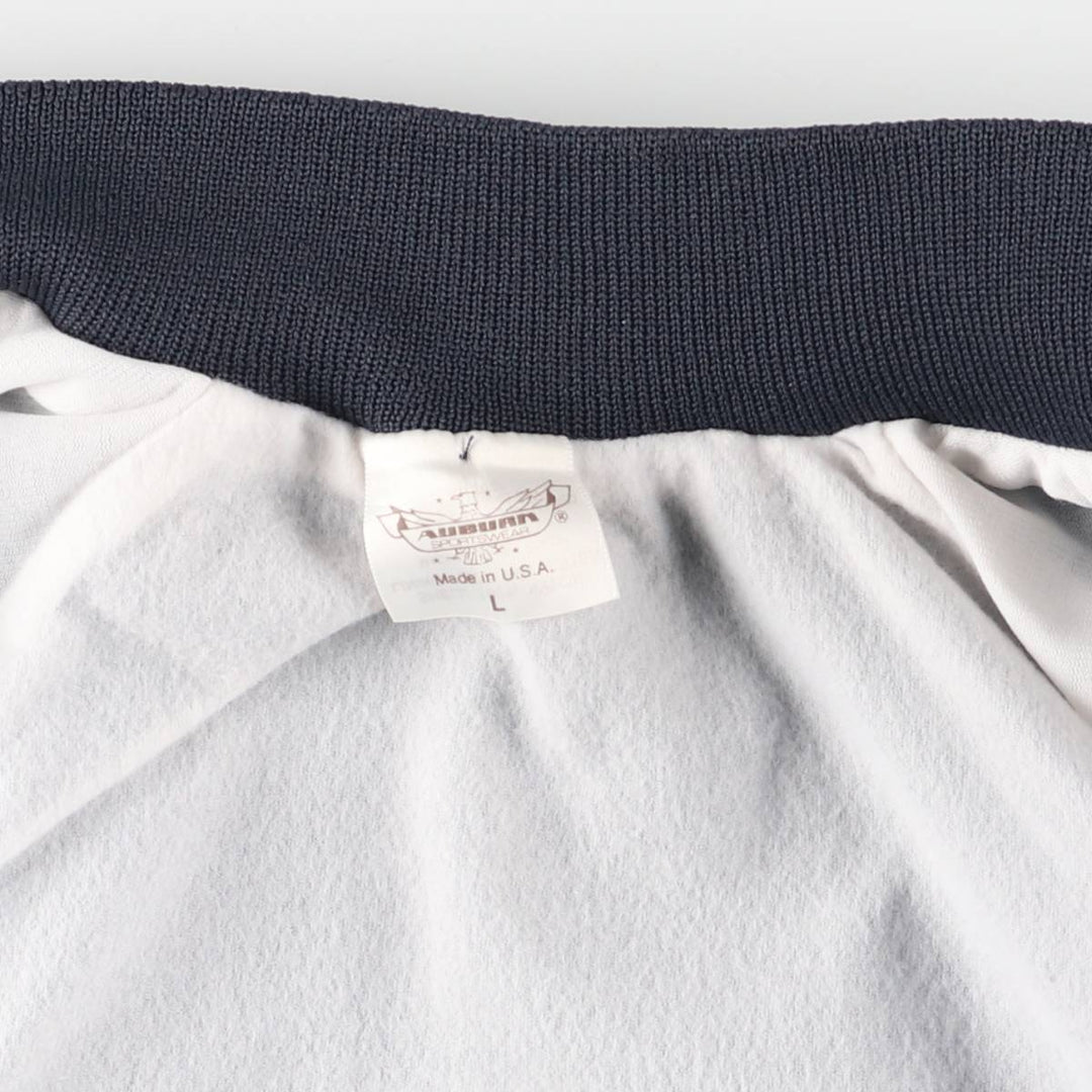 Vintage 90'S AUBURN nylon jacket with back logo, made in the USA, size L. Nylon navy blue type Vintage Second Hand