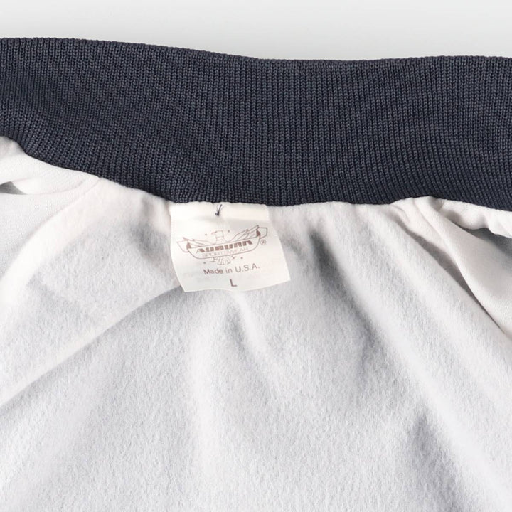 Vintage 90'S AUBURN nylon jacket with back logo, made in the USA, size L. Nylon navy blue type Vintage Second Hand