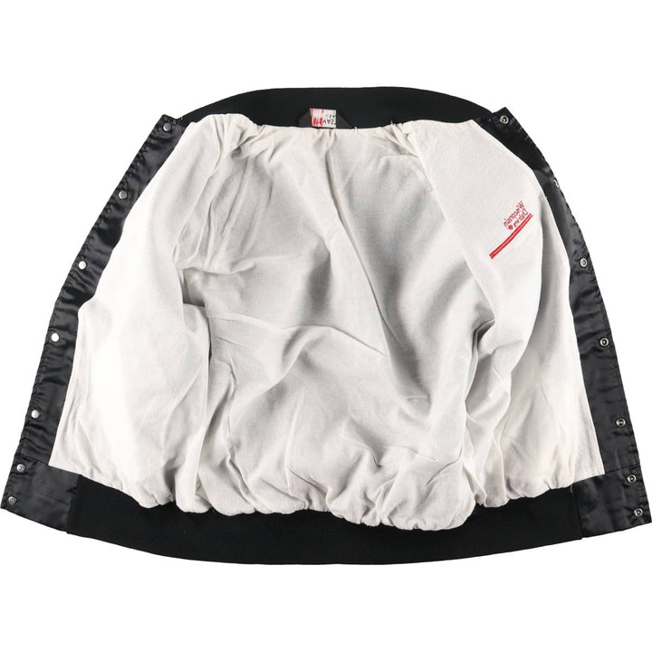 80'S Sportsmaster nylon blouson, made in USA, men's size L Nylon black type Vintage Second Hand