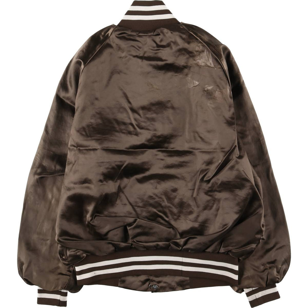 Vintage 1980s-1990'S West Ark Kaeser Kompressoren Advertising Nylon Blouson, Made in USA, Men's Size L Nylon brown type Vintage Second Hand