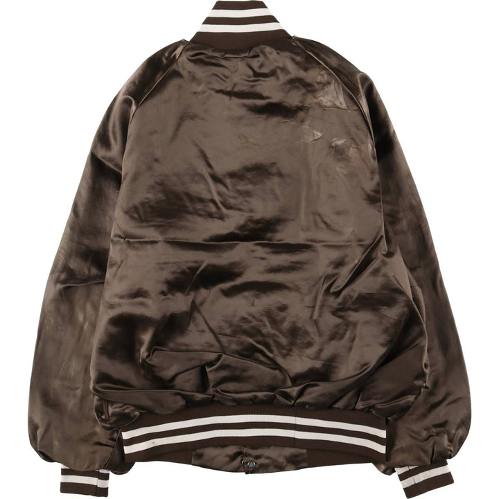 Vintage 1980s-1990'S West Ark Kaeser Kompressoren Advertising Nylon Blouson, Made in USA, Men's Size L Nylon brown type Vintage Second Hand