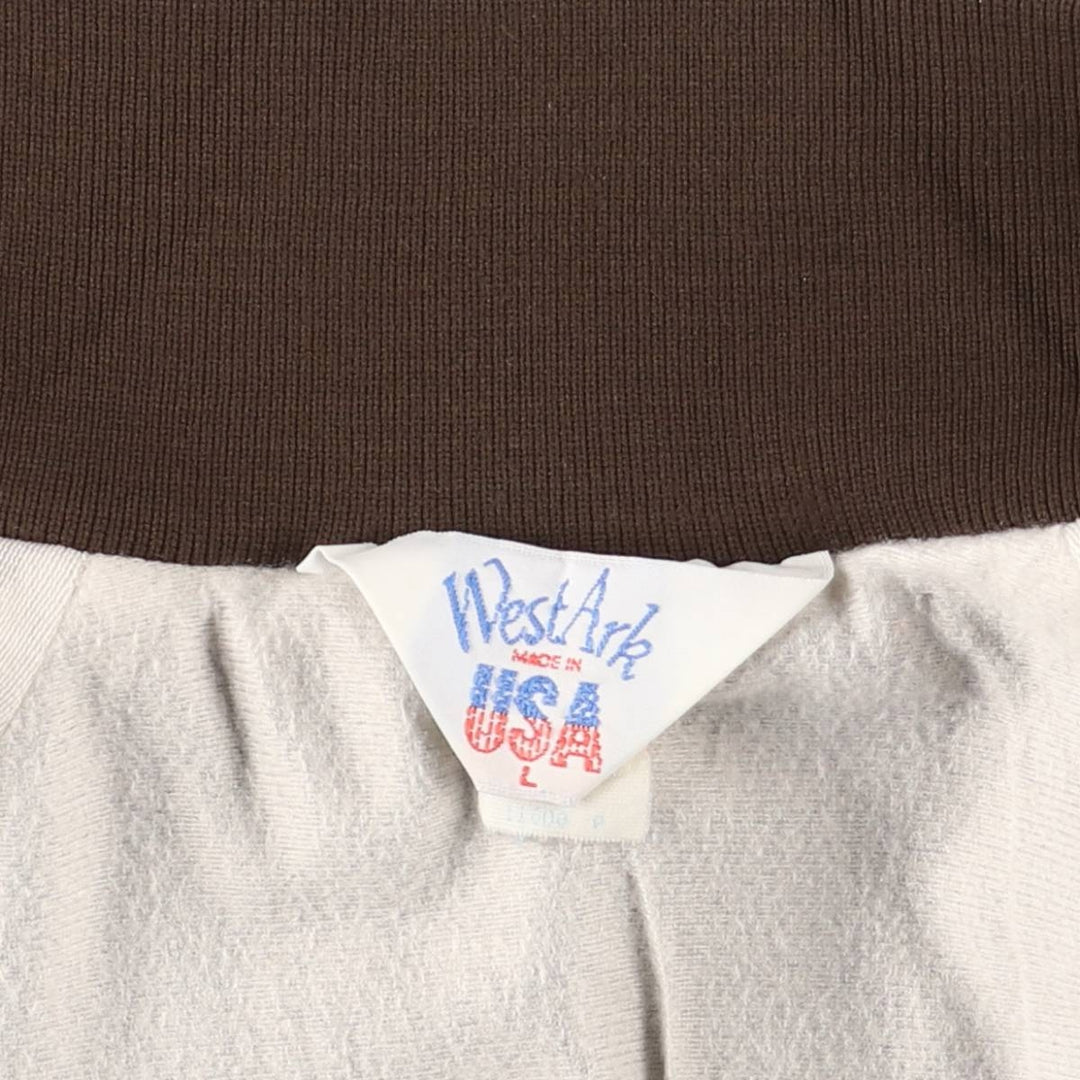 Vintage 1980s-1990'S West Ark Kaeser Kompressoren Advertising Nylon Blouson, Made in USA, Men's Size L Nylon brown type Vintage Second Hand