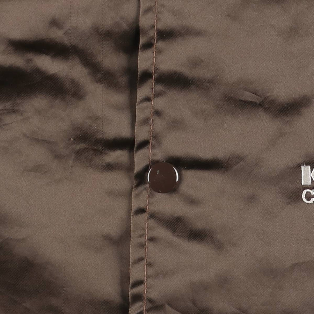 Vintage 1980s-1990'S West Ark Kaeser Kompressoren Advertising Nylon Blouson, Made in USA, Men's Size L Nylon brown type Vintage Second Hand