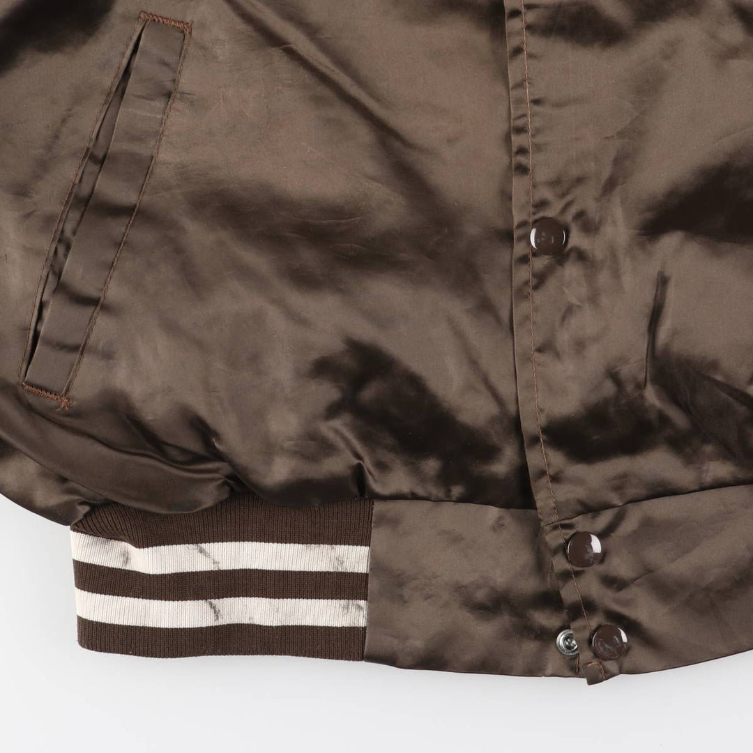 Vintage 1980s-1990'S West Ark Kaeser Kompressoren Advertising Nylon Blouson, Made in USA, Men's Size L Nylon brown type Vintage Second Hand