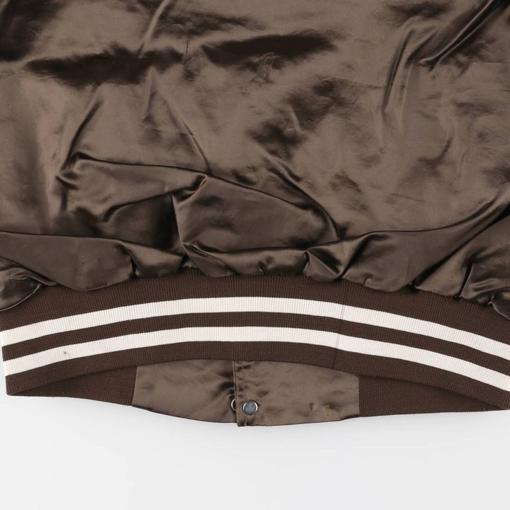 Vintage 1980s-1990'S West Ark Kaeser Kompressoren Advertising Nylon Blouson, Made in USA, Men's Size L Nylon brown type Vintage Second Hand