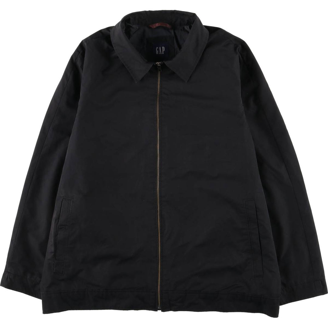 2000'S GAP collared jacket, men's size L unclear black type Vintage Second Hand