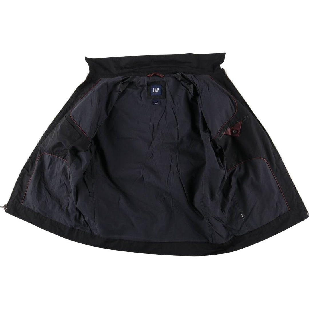 2000'S GAP collared jacket, men's size L unclear black type Vintage Second Hand