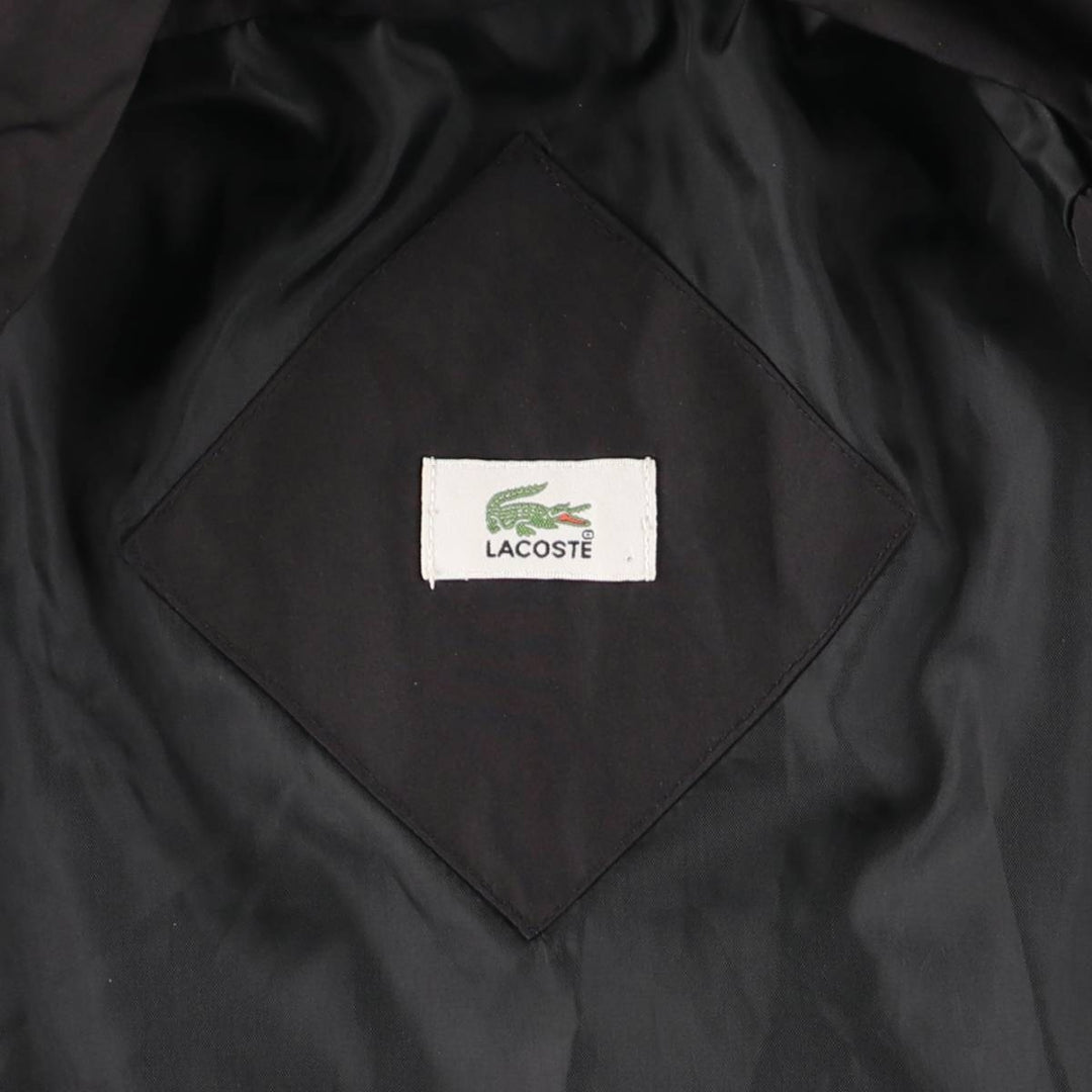 Lacoste windbreaker, men's size XL polyester black type Vintage Second Hand