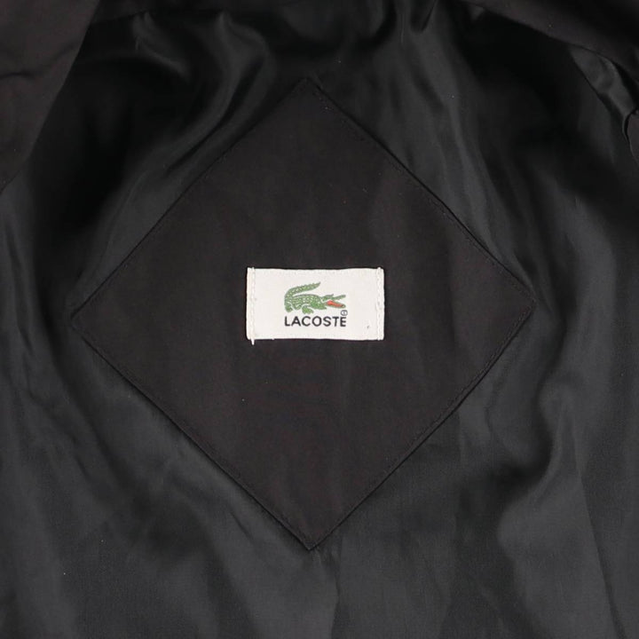 Lacoste windbreaker, men's size XL polyester black type Vintage Second Hand