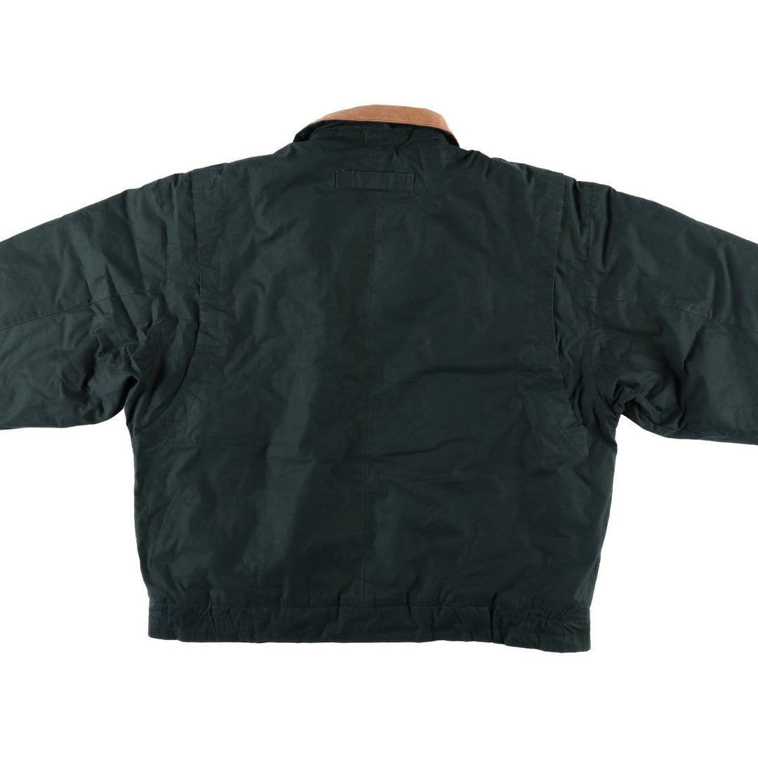 KNIGHTSBRIDGE Padded Puffer Jacket, Men's XL cotton Green type dark green Vintage Second Hand