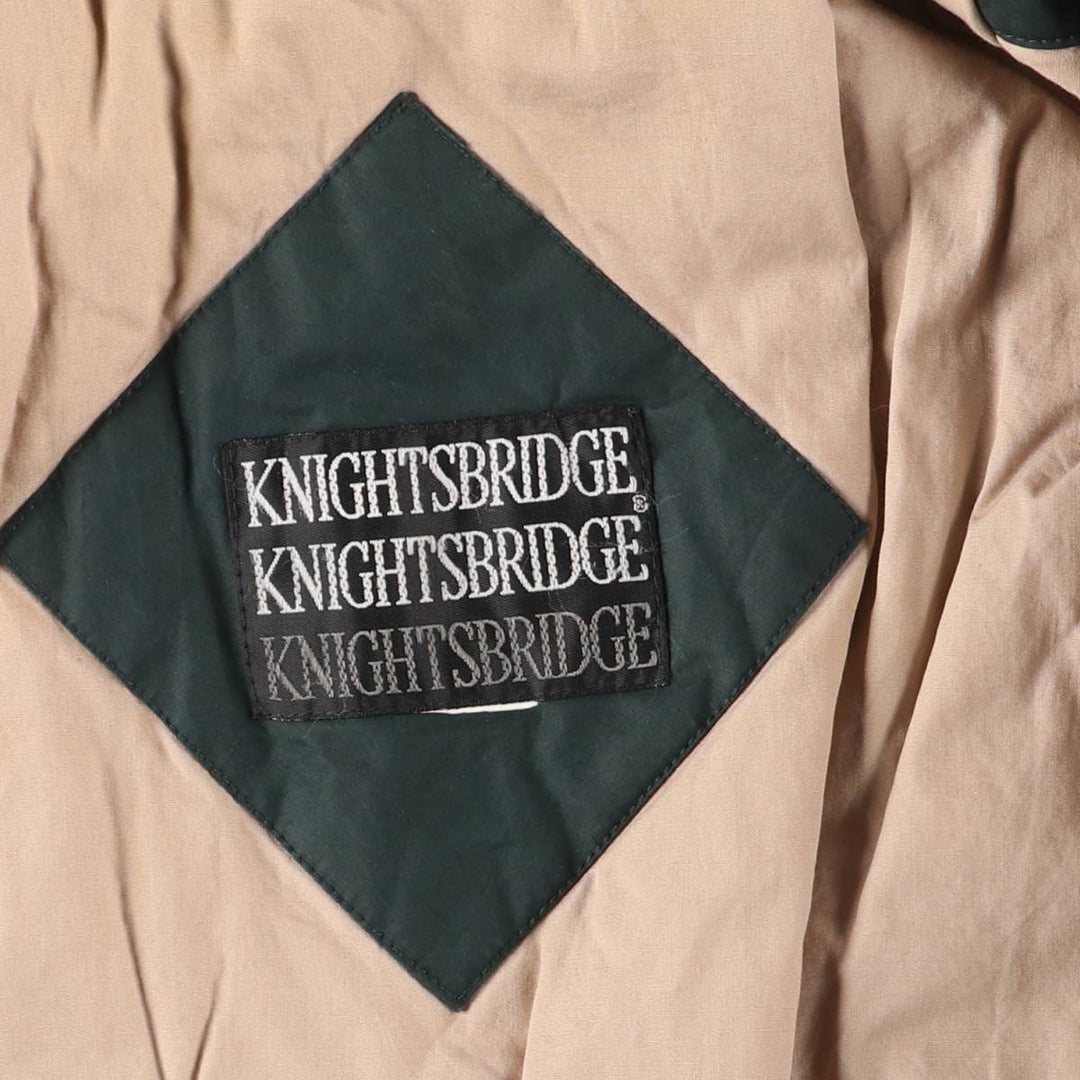 KNIGHTSBRIDGE Padded Puffer Jacket, Men's XL cotton Green type dark green Vintage Second Hand