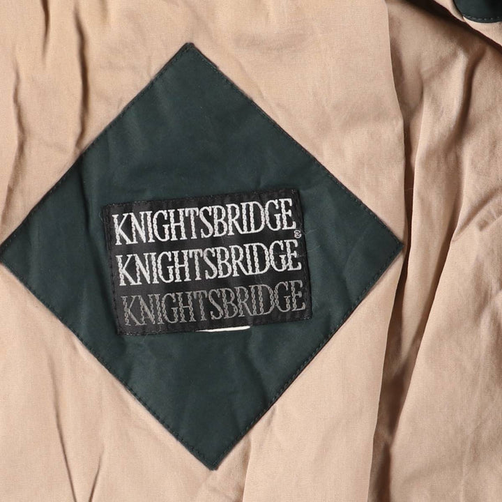 KNIGHTSBRIDGE Padded Puffer Jacket, Men's XL cotton Green type dark green Vintage Second Hand