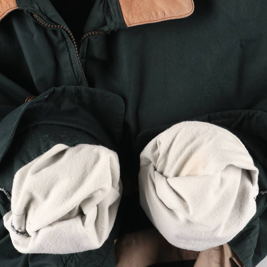 KNIGHTSBRIDGE Padded Puffer Jacket, Men's XL cotton Green type dark green Vintage Second Hand