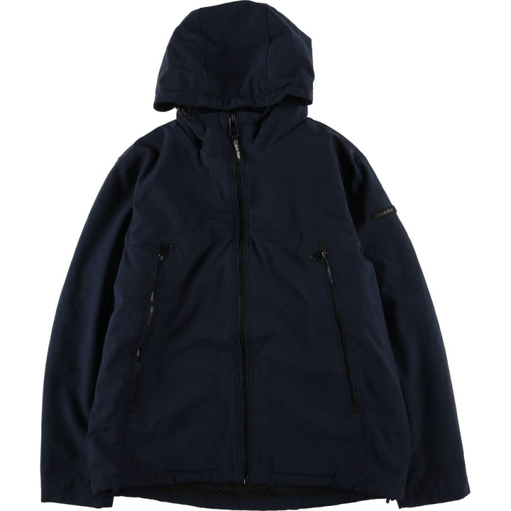 Calvin Klein Men's Padded Puffer Jacket (Size L) polyester navy blue type Vintage Second Hand