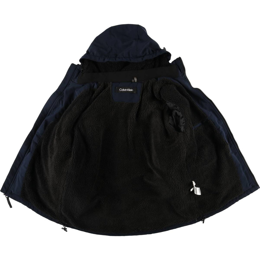 Calvin Klein Men's Padded Puffer Jacket (Size L) polyester navy blue type Vintage Second Hand