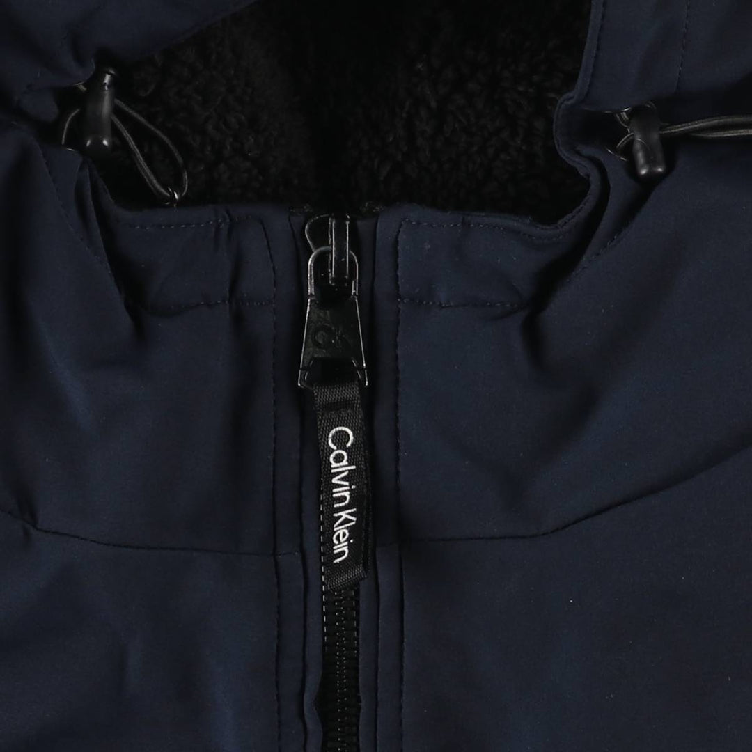 Calvin Klein Men's Padded Puffer Jacket (Size L) polyester navy blue type Vintage Second Hand