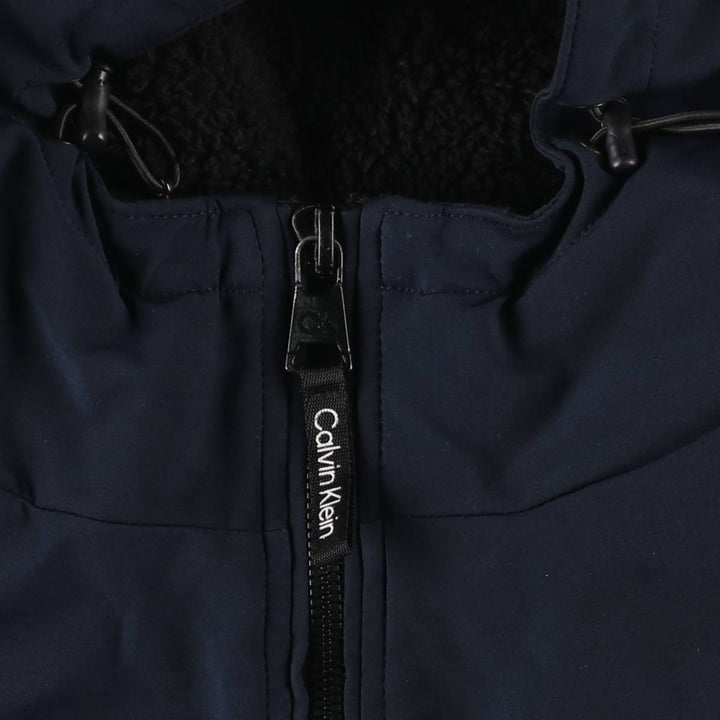 Calvin Klein Men's Padded Puffer Jacket (Size L) polyester navy blue type Vintage Second Hand