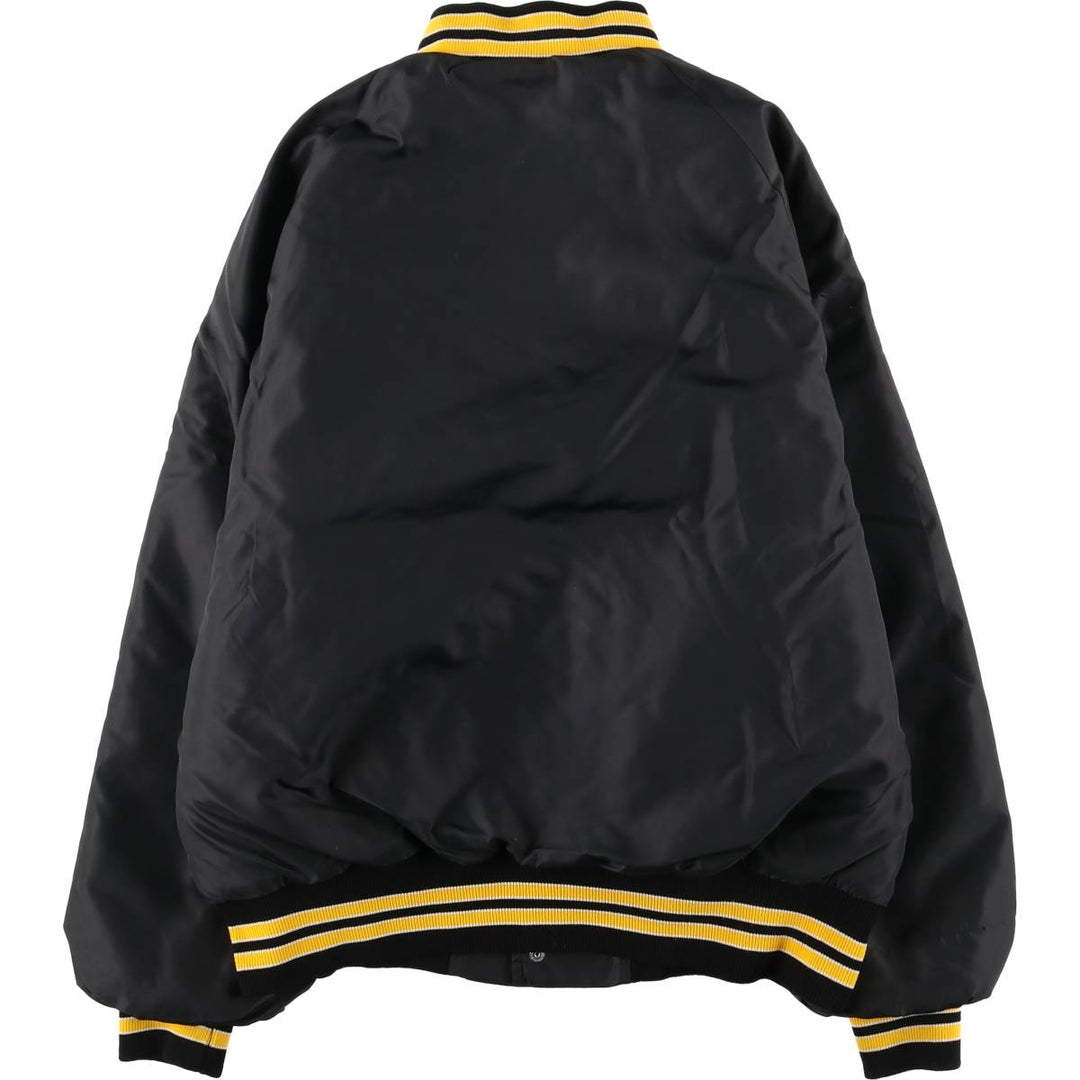 Pla-Jac Dunbrooke Padded Varsity Jacket, Made in USA, Men's Size L, Vintage unclear black type Vintage Second Hand