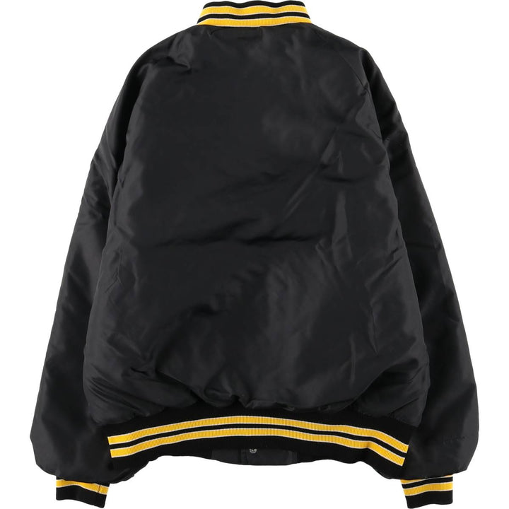 Pla-Jac Dunbrooke Padded Varsity Jacket, Made in USA, Men's Size L, Vintage unclear black type Vintage Second Hand