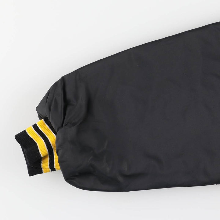 Pla-Jac Dunbrooke Padded Varsity Jacket, Made in USA, Men's Size L, Vintage unclear black type Vintage Second Hand