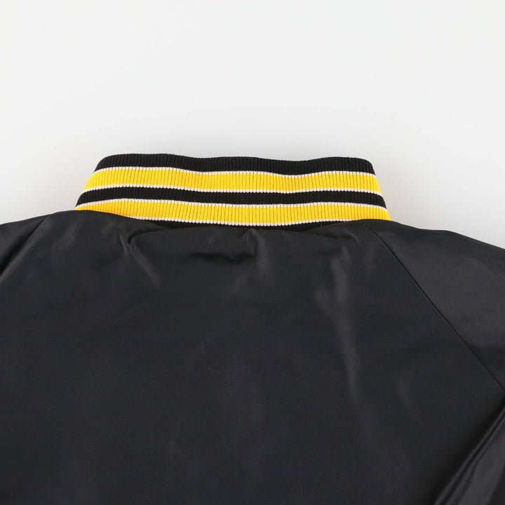 Pla-Jac Dunbrooke Padded Varsity Jacket, Made in USA, Men's Size L, Vintage unclear black type Vintage Second Hand