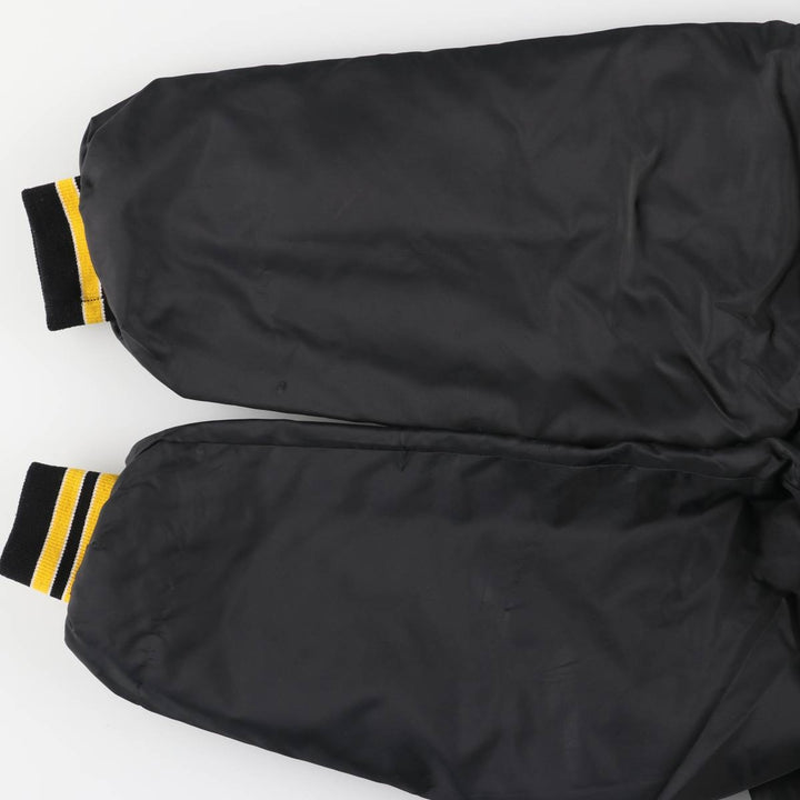 Pla-Jac Dunbrooke Padded Varsity Jacket, Made in USA, Men's Size L, Vintage unclear black type Vintage Second Hand