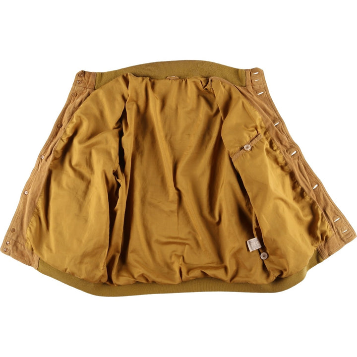 Vintage Balster Jacket, Suede Leather Blouson, Men's Size L Genuine Leather Suede Leather Beige type Vintage Second Hand