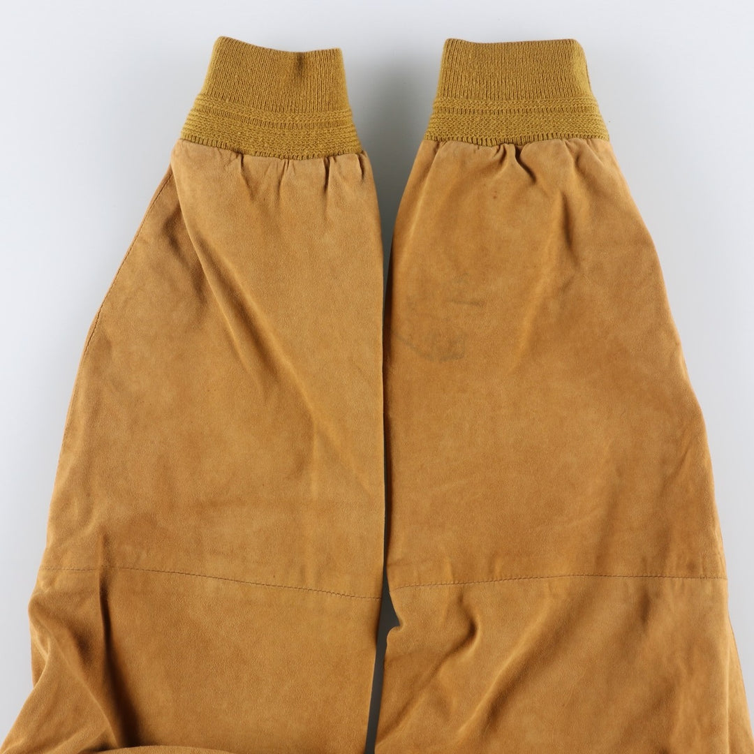 Vintage Balster Jacket, Suede Leather Blouson, Men's Size L Genuine Leather Suede Leather Beige type Vintage Second Hand
