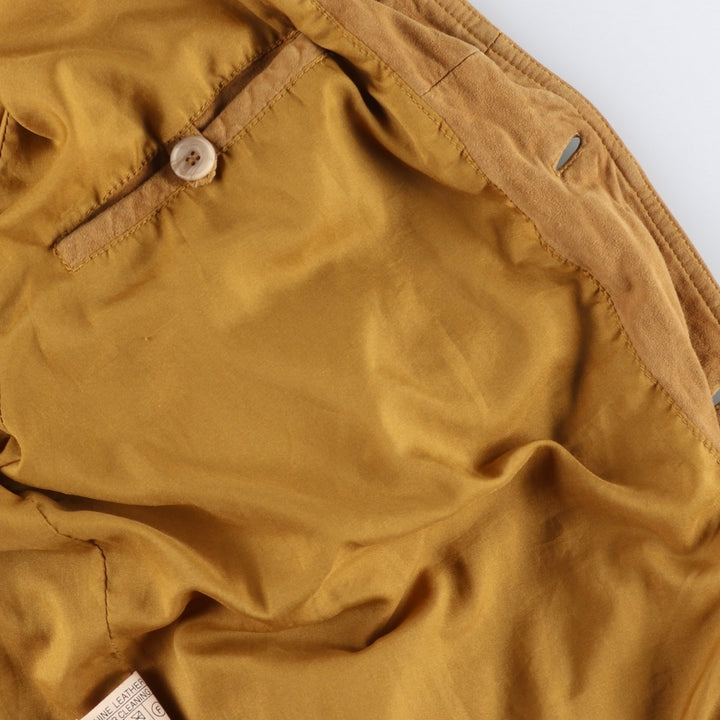 Vintage Balster Jacket, Suede Leather Blouson, Men's Size L Genuine Leather Suede Leather Beige type Vintage Second Hand