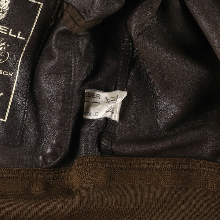 Vintage RUPP AND TAURECK LODEN-FREY suede leather blouson/balster jacket, men's size M Genuine Leather Suede Leather brown type Vintage Second Hand